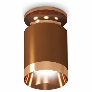 Накладной светильник Ambrella Techno Spot 218 XS6304150 Цвет арматуры бронза Цвет плафонов коричневый