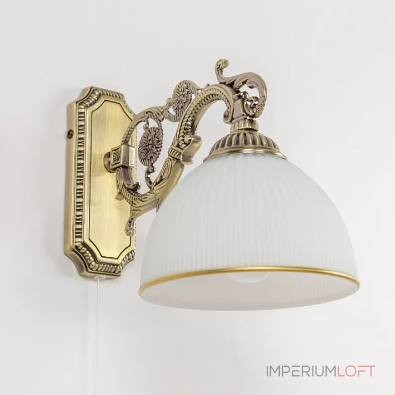 Бра Citilux Адриана CL405413 Цвет арматуры бронза Цвет плафонов белый