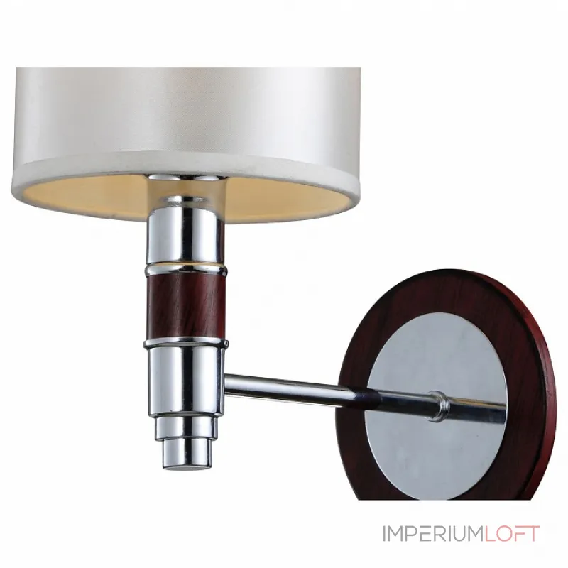 Бра Arte Lamp Circolo A9519AP-1BR Цвет арматуры хром Цвет плафонов белый