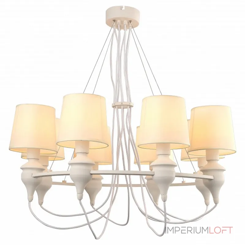Подвесная люстра Arte Lamp Sergio A3326LM-8WH Подвесная люстра Arte Lamp Sergio A3326LM-8WH