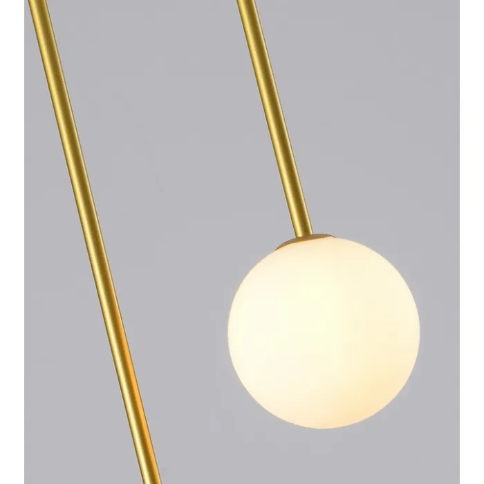 09488-2,33 Люстра Ирэн золото d23 h133 G9 2*5W (Led лампы в комплекте 3000К) от ImperiumLoft