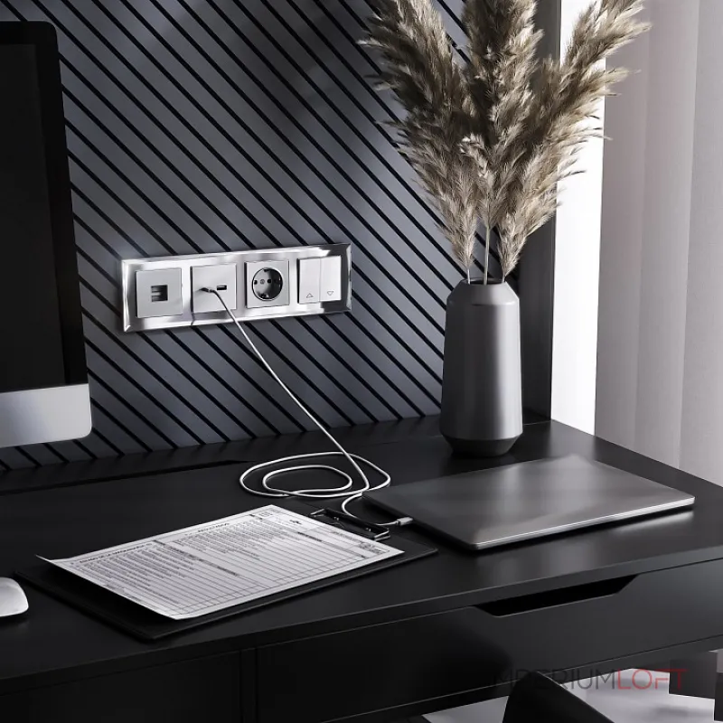 Выключатель проходной одноклавишный без рамки Werkel белый W1112001 Выключатель проходной одноклавишный без рамки Werkel белый W1112001