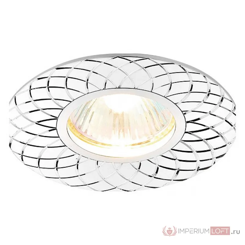 Встраиваемый светильник Ambrella Classic A815 A815 AL Цвет арматуры серебро Цвет плафонов белый от ImperiumLoft