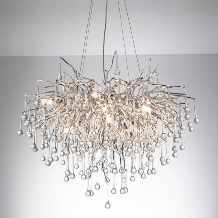 Подвесная люстра Divinare Salice 3132/26 SP-10 Цвет арматуры Серый Цвет плафонов Неокрашенный от ImperiumLoft
