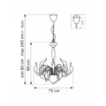 Подвесная люстра Lightstar Cigno Collo 751127 Цвет арматуры черный от ImperiumLoft
