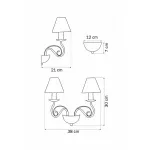 Бра Lightstar Esedra 782620 Цвет арматуры желтый от ImperiumLoft