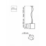 Подвесной светильник Lightstar Nubi 802110 Цвет арматуры хром от ImperiumLoft