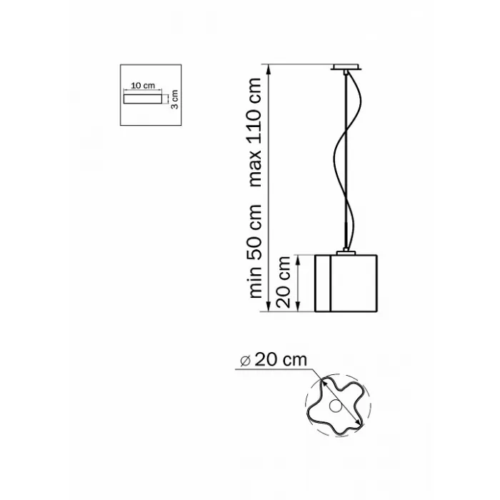 Подвесной светильник Lightstar Nubi 802110 Цвет арматуры хром от ImperiumLoft