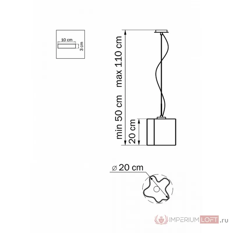 Подвесной светильник Lightstar Nubi 802110 Цвет арматуры хром от ImperiumLoft