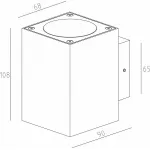 Накладной светильник Deko-Light Cubodo II Double DG Mini 731030 Цвет арматуры серый Цвет плафонов серый