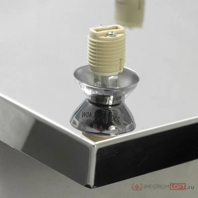 Накладной светильник Lussole Sorso LSC-8007-04 Цвет арматуры хром Цвет плафонов серебро от ImperiumLoft