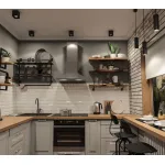 Накладной светильник Denkirs DK3030 DK3080-BK+CH Цвет плафонов хром