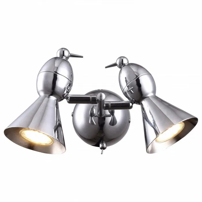 Бра Arte Lamp Picchio A9229AP-2CC Цвет арматуры хром Цвет плафонов хром от ImperiumLoft