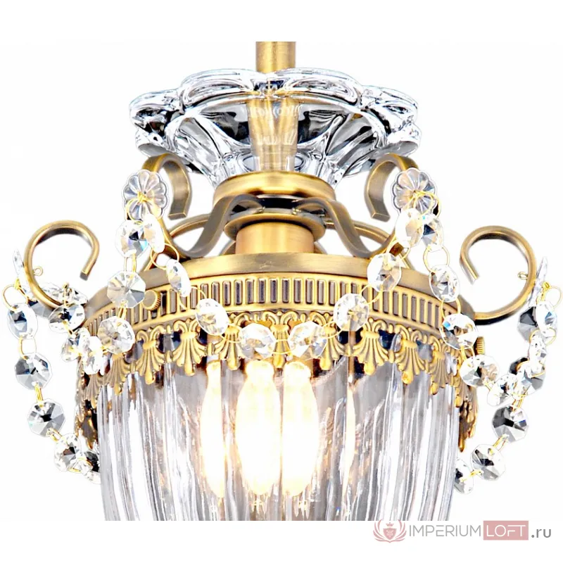 Светильник на штанге Arte Lamp Schelenberg A4410PL-1SR Цвет арматуры латунь Цвет плафонов прозрачный от ImperiumLoft
