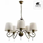 Подвесная люстра Arte Lamp Carolina A9239LM-5BR Цвет арматуры коричневый Цвет плафонов белый от ImperiumLoft