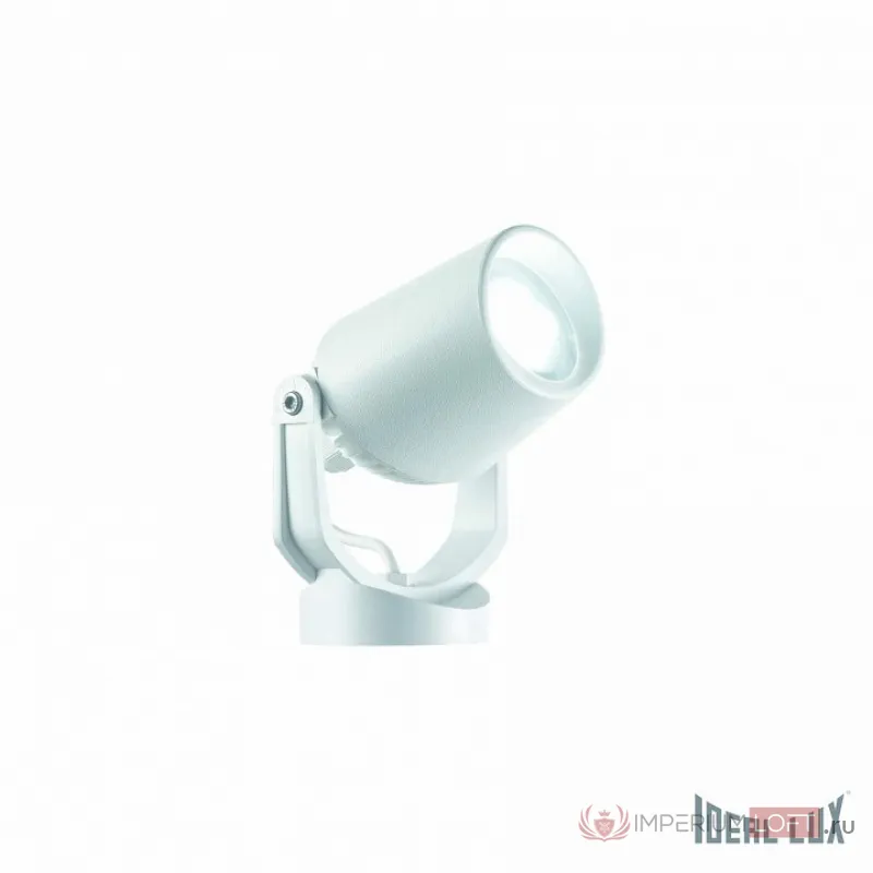 Наземный низкий светильник Ideal Lux MINIMAL MINITOMMY PT1 BIANCO Цвет арматуры белый Цвет плафонов прозрачный от ImperiumLoft