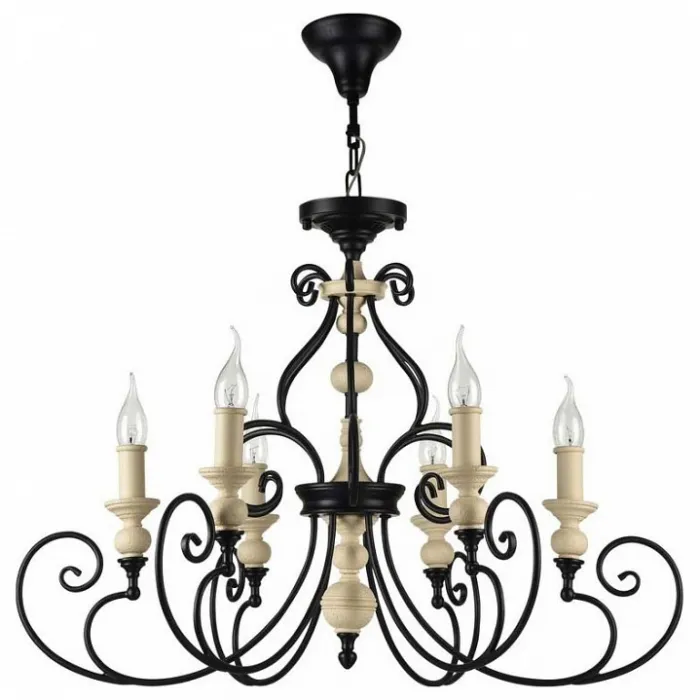 Подвесная люстра Maytoni Karina H631-PL-06-B Цвет арматуры черный от ImperiumLoft