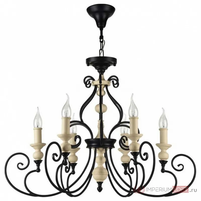Подвесная люстра Maytoni Karina H631-PL-06-B Цвет арматуры черный от ImperiumLoft