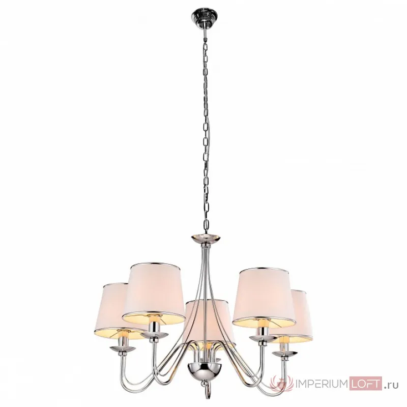 Подвесная люстра Arte Lamp Aurora A1150LM-5CC Цвет арматуры хром Цвет плафонов хром от ImperiumLoft