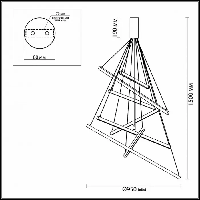 Подвесная люстра Odeon Light Cometa 3860/96L Цвет арматуры золото Цвет плафонов золото от ImperiumLoft