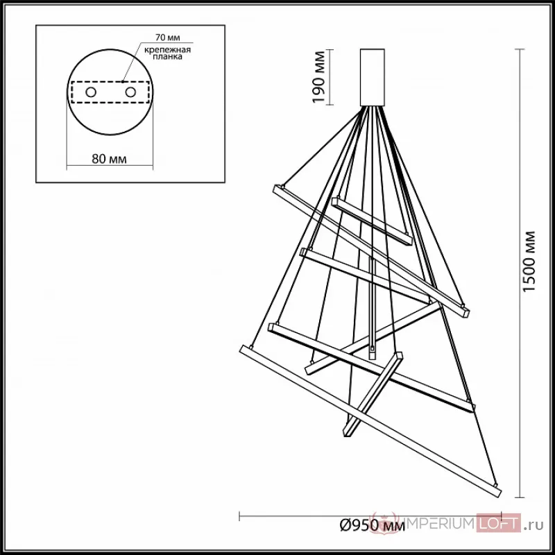 Подвесная люстра Odeon Light Cometa 3860/96L Цвет арматуры золото Цвет плафонов золото от ImperiumLoft