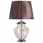 Настольная лампа декоративная Arte Lamp Sheldon A8531LT-1CC Цвет плафонов коричневый Цвет арматуры хром