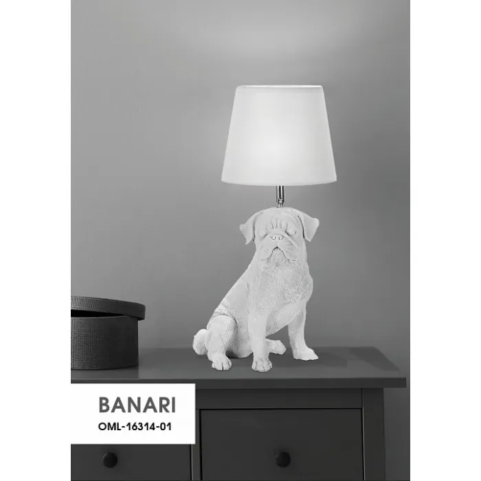 Настольная лампа декоративная Omnilux Banari OML-16314-01 Цвет плафонов белый от ImperiumLoft