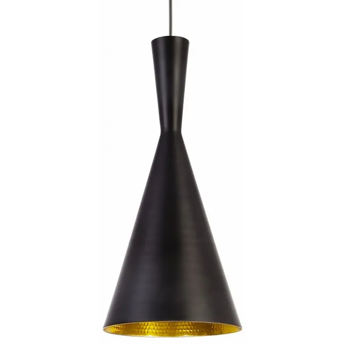 Подвесной светильник Arte Lamp Capello A3408SP-1BK Цвет арматуры черный Цвет плафонов золото от ImperiumLoft