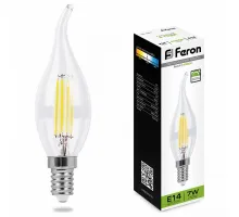Лампа светодиодная Feron LB-167 E14 7Вт 4000K 25873 Цвет арматуры неокрашенный
