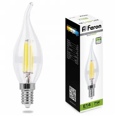 Лампа светодиодная Feron LB-167 E14 7Вт 4000K 25873 Цвет арматуры неокрашенный