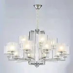 Подвесная люстра Newport 4400 4410+5/C chrome Цвет арматуры хром Цвет плафонов прозрачный от ImperiumLoft