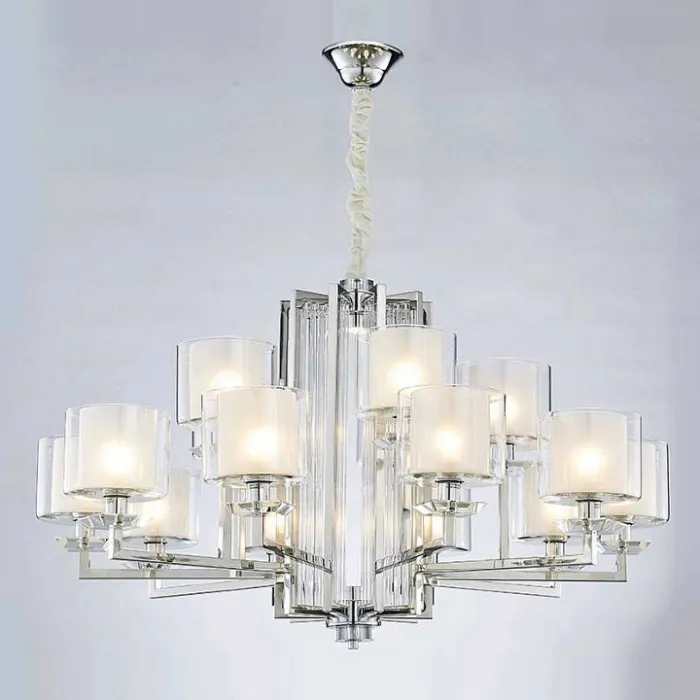Подвесная люстра Newport 4400 4410+5/C chrome Цвет арматуры хром Цвет плафонов прозрачный от ImperiumLoft