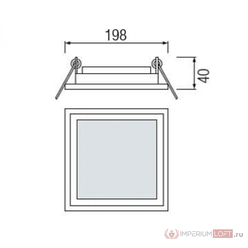 Встраиваемый светильник Horoz Electric HL686 HRZ00000335 от ImperiumLoft