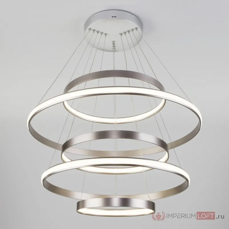 Подвесной светильник Eurosvet Olympia 90179/5 сатин-никель 145W от ImperiumLoft