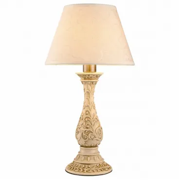 Настольная лампа декоративная Arte Lamp Ivory A9070LT-1AB Цвет арматуры бронза Цвет плафонов белый от ImperiumLoft