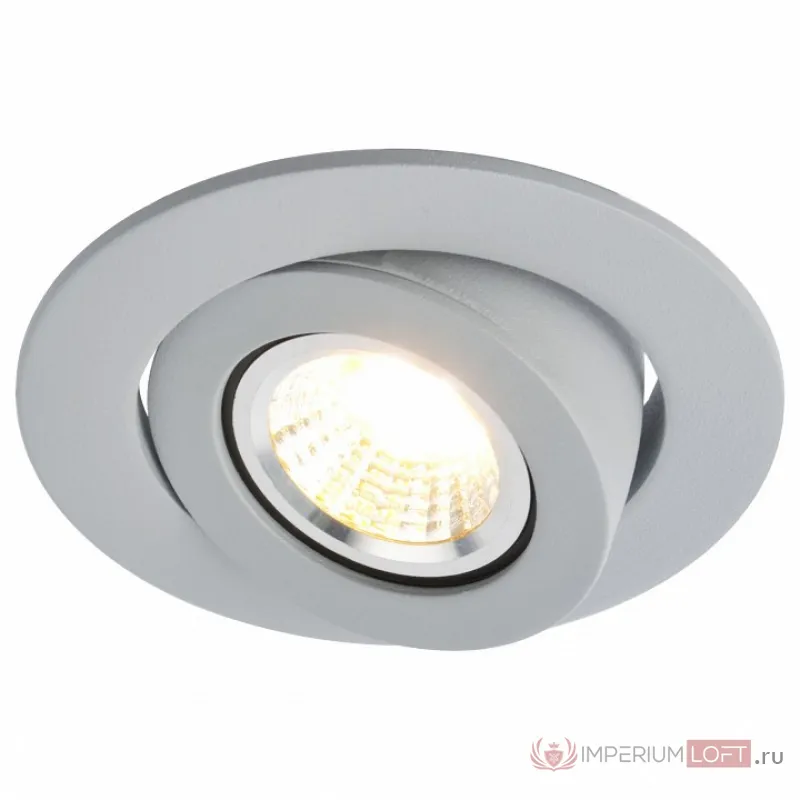 Встраиваемый светильник Arte Lamp 4049 A4009PL-1GY Цвет арматуры серый Цвет плафонов белый от ImperiumLoft