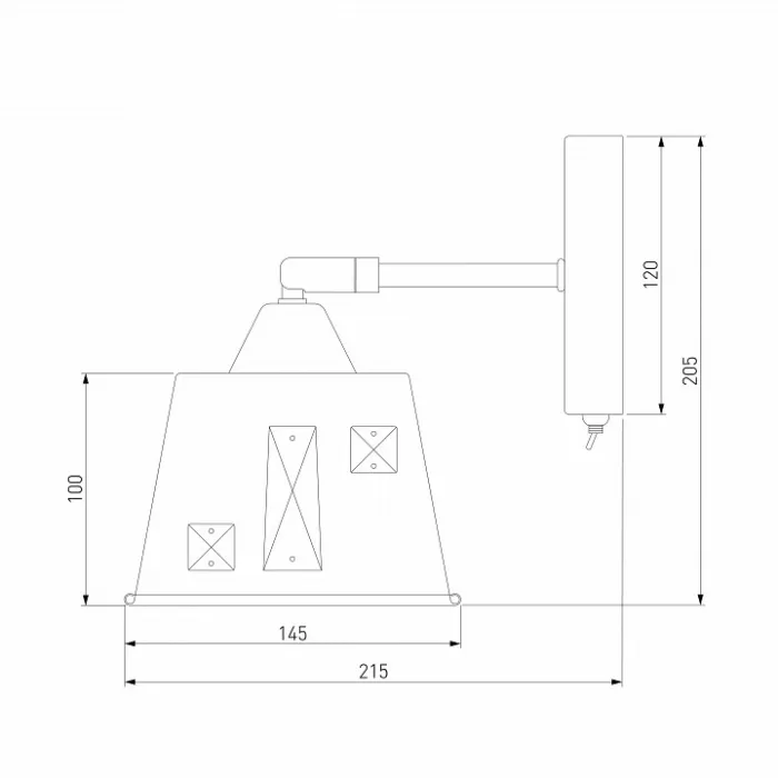 Бра Eurosvet Benna 70105/1 шампань от ImperiumLoft
