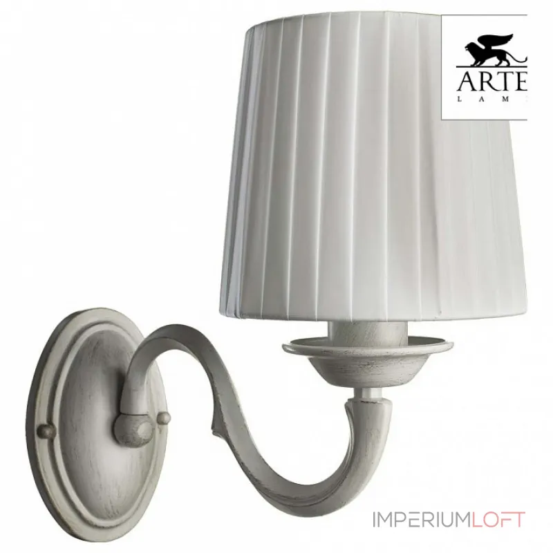 Бра Arte Lamp Alba A9395AP-1WG Цвет арматуры золото Цвет плафонов белый Бра Arte Lamp Alba A9395AP-1WG Цвет арматуры золото Цвет плафонов белый