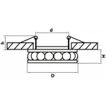Встраиваемый светильник Lightstar Monilo 031704 Цвет арматуры хром Цвет плафонов прозрачный от ImperiumLoft