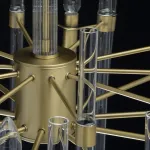 Люстра на штанге MW-Light Альгеро 285010910 Цвет арматуры латунь Цвет плафонов прозрачный от ImperiumLoft