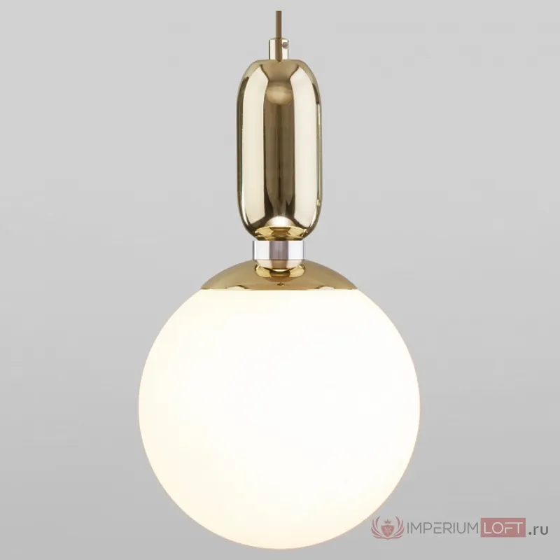 Подвесной светильник Eurosvet Bubble 50197/1 золото Цвет плафонов белый Цвет арматуры золото от ImperiumLoft