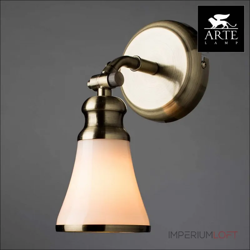 Спот Arte Lamp Vento A9231AP-1AB Цвет арматуры бронза Цвет плафонов белый