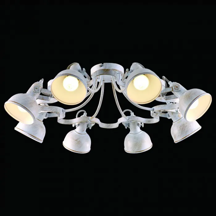 Люстра на штанге Arte Lamp Martin A5216PL-8WG Цвет арматуры золото Цвет плафонов золото от ImperiumLoft