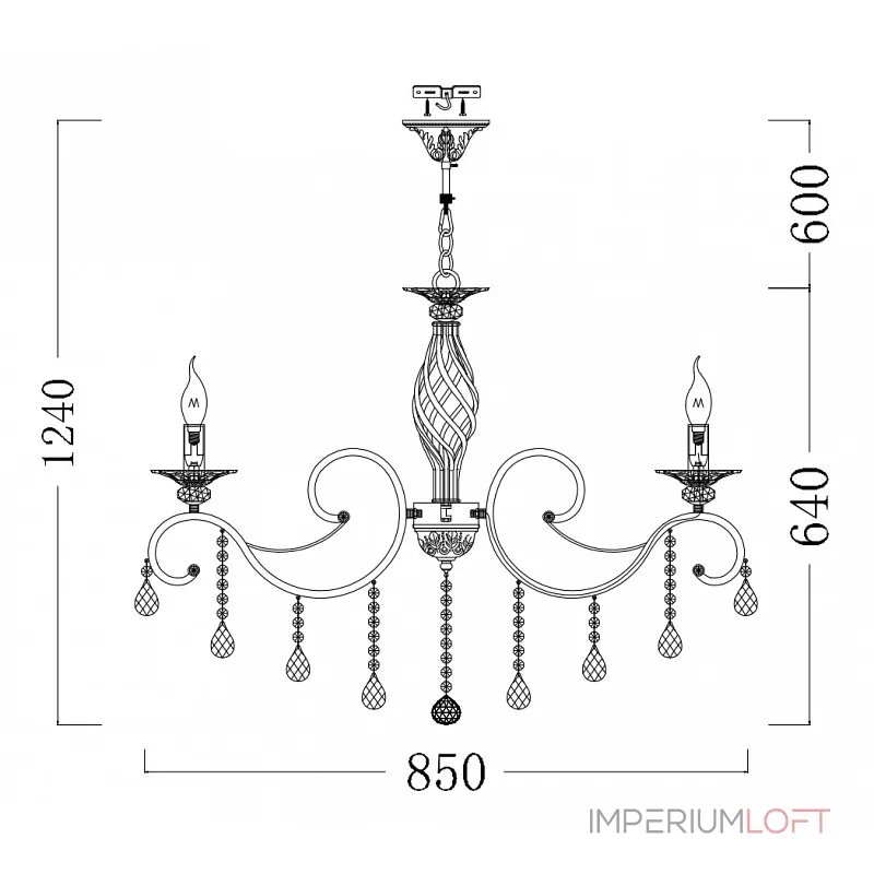 Подвесная люстра Maytoni ARM247-10-G Подвесная люстра Maytoni ARM247-10-G