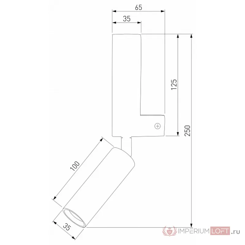 Бра с подсветкой Eurosvet Pitch 40020/1 LED черный от ImperiumLoft