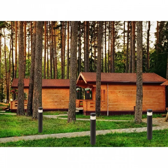 Наземный низкий светильник MW-Light Уран 803040201 Цвет арматуры черный Цвет плафонов белый от ImperiumLoft