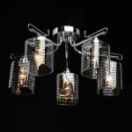 Потолочная люстра DeMarkt City Олимпия 2 638019705 Цвет плафонов серый Цвет арматуры хром от ImperiumLoft