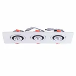 Встраиваемый светильник MW-Light Круз 637016003 Цвет арматуры черно-белый Цвет плафонов кремовый от ImperiumLoft