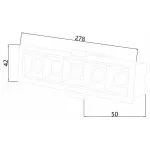 Встраиваемый светильник Favourite Roshni 3084-5C от ImperiumLoft
