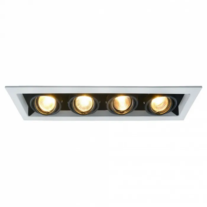 Встраиваемый светильник Arte Lamp Cardani A5941PL-4WH Цвет арматуры белый Цвет плафонов белый от ImperiumLoft